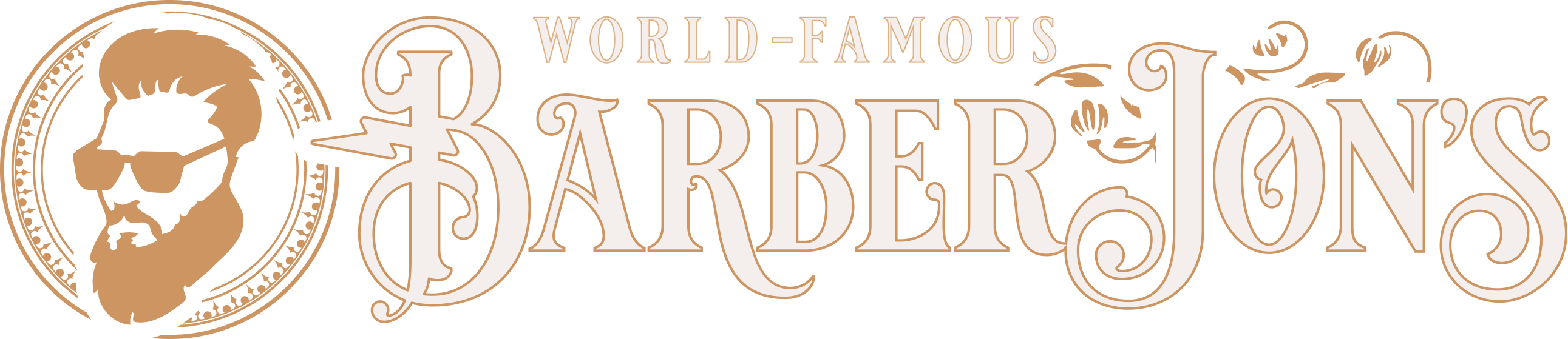 World Famous Barber Jons Logo